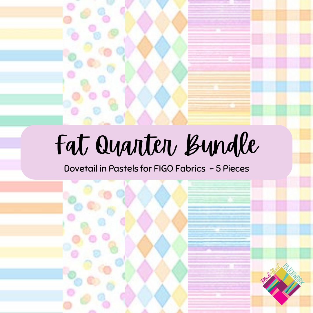 Dovetail Pastels Fat Quarter Bundle - 5 pcs