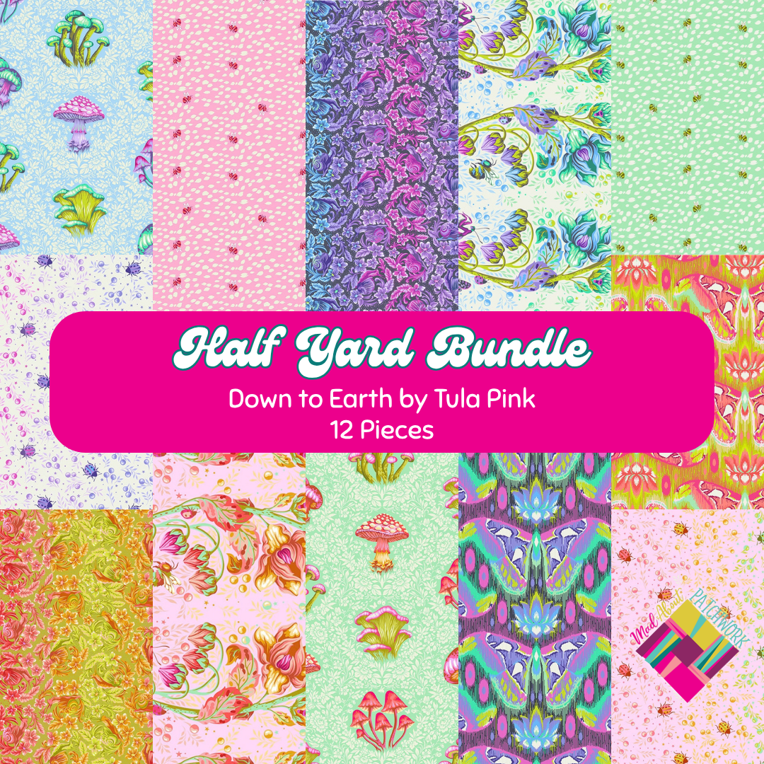 || PRE-ORDER || Down to Earth Half Yard Bundle by Tula Pink for Free Spirit Fabrics
