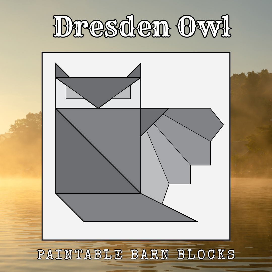 Dresden Owl - Canadiana & Cottage || Barn Block ||