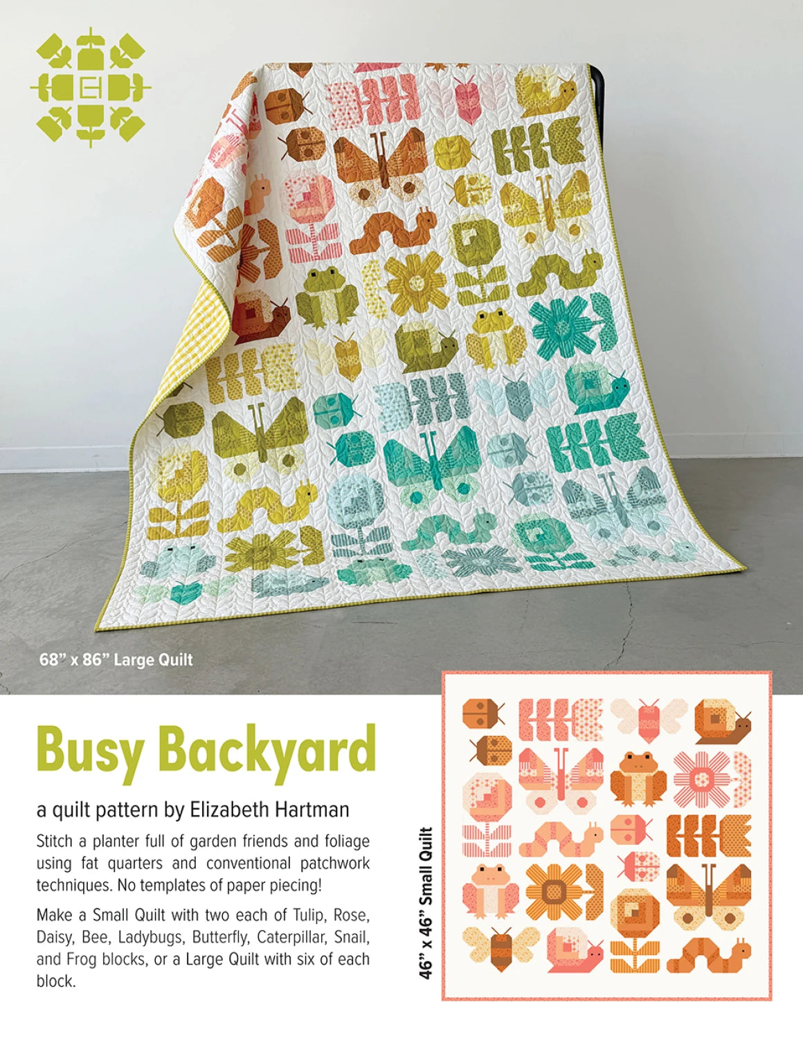 Pre-Order||  Busy Backyard by Elizabeth Hartman - Pattern