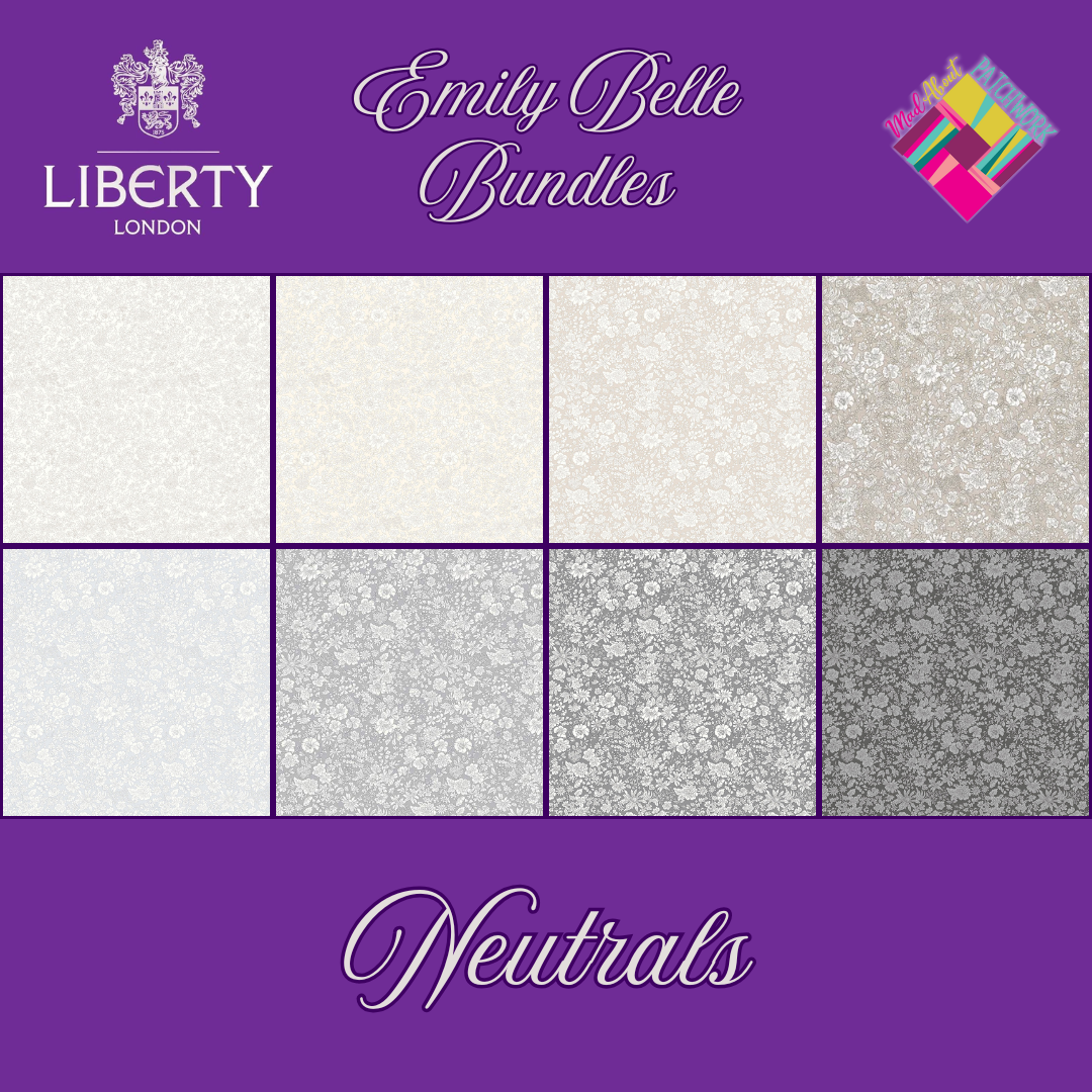 Neutrals - Emily Belle Fat Quarter Bundles (8FQs)