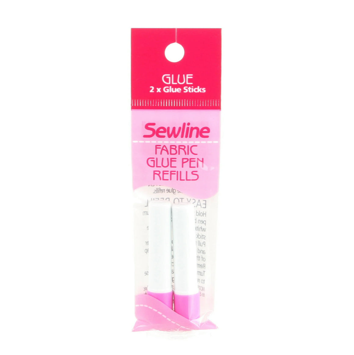 Sew Line Water Soluble Fabric Glue Refill 2 Pack- Blue