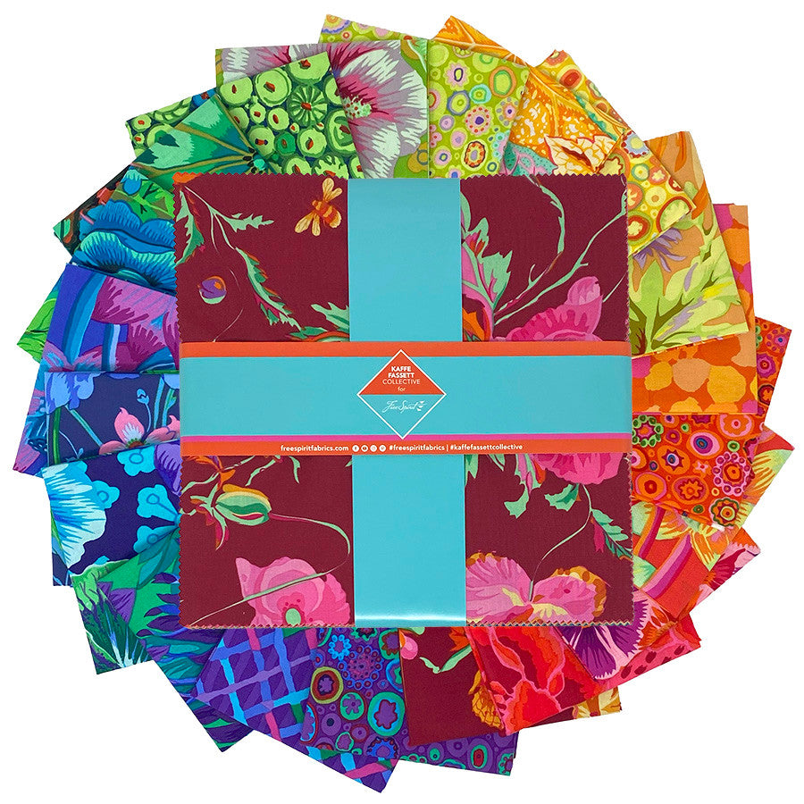 Classics Plus - 10" Charm Pack - Spectrum || Classics Plus Pre-Cuts Kaffee Fasset for Free Spirit Fabrics