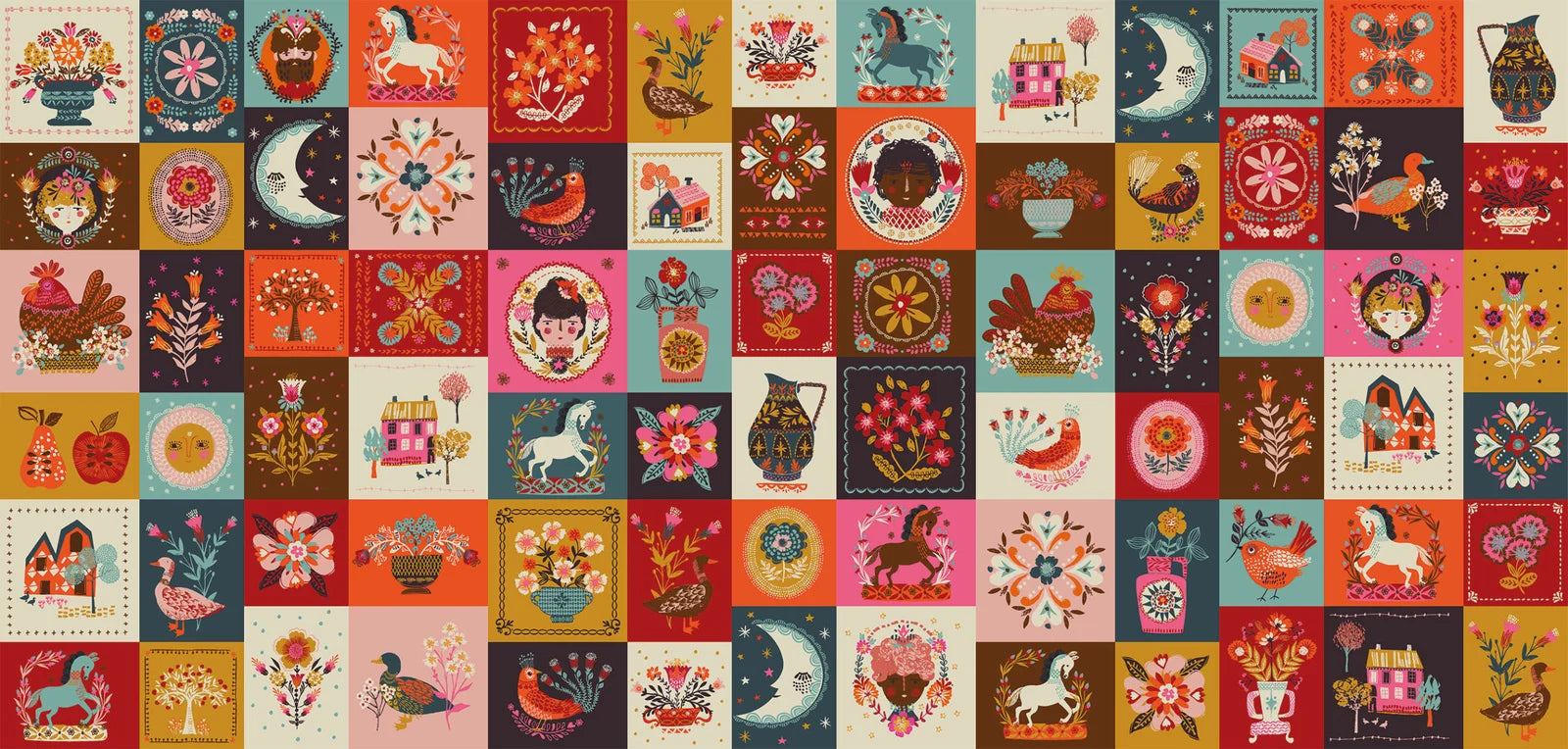 Quilted Folk for Fine Folk by Helen Black by Thread & Ink Design Studio