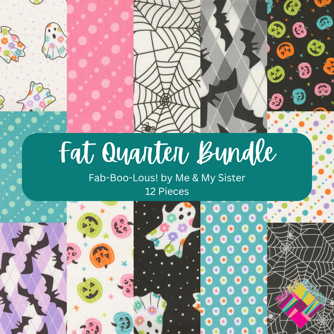 Fab-Boo-Lous! Fat Quarter Bundle (12FQs) by Me & My Sister Designs for Moda Fabrics