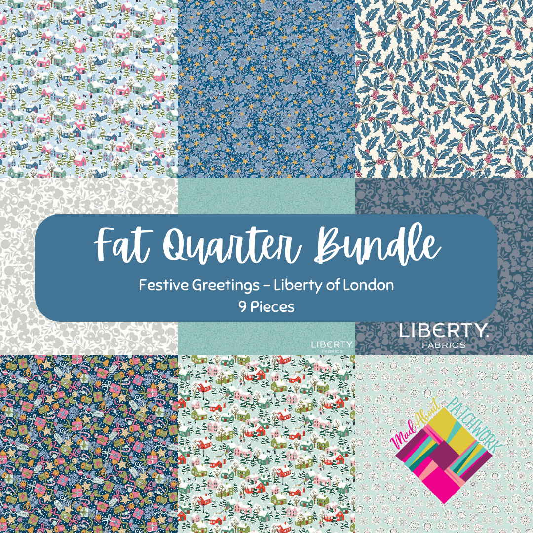 Fat Quarter Bundle Festive Greetings by Liberty Fabrics - 9 pcs