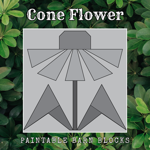 Cone Flower - Floral || Barn Block ||