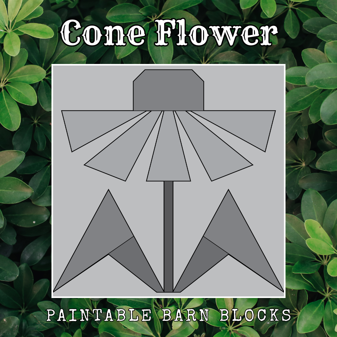 Cone Flower - Floral || Barn Block ||