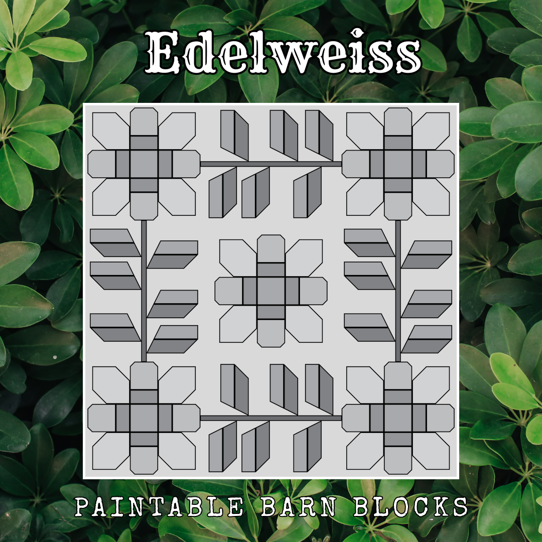 Edelweiss - Floral || Barn Block ||