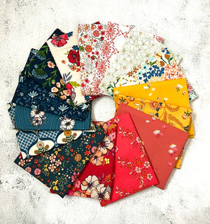 Flower Fields - 15 FQ Bundle  for Art Gallery