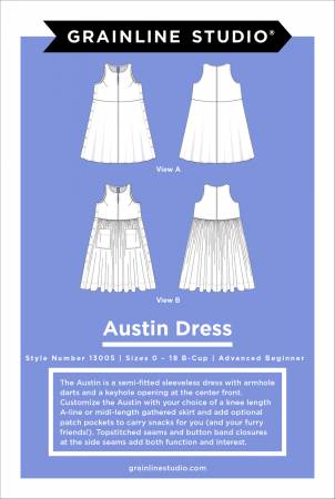 Grainline Studio's - Austin Dress (0-18)
