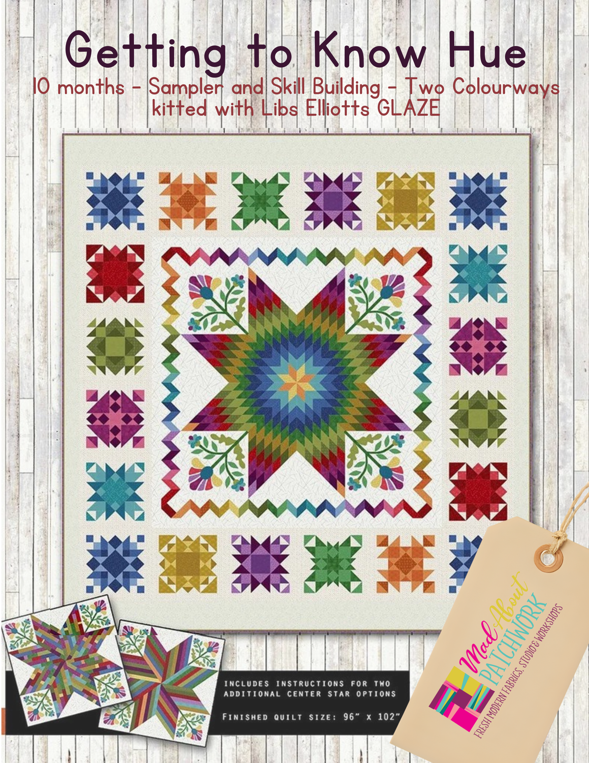 Getting to Know Hue - Block of the Month Pattern