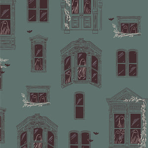 Haunted House, for Ghostly & Haunted for Art Gallery Fabrics