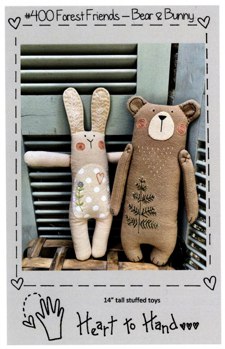 Forest Friends Bear and Bunny Pattern