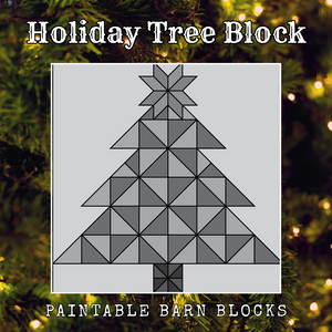 Holiday Tree Block - Holiday || Barn Block ||