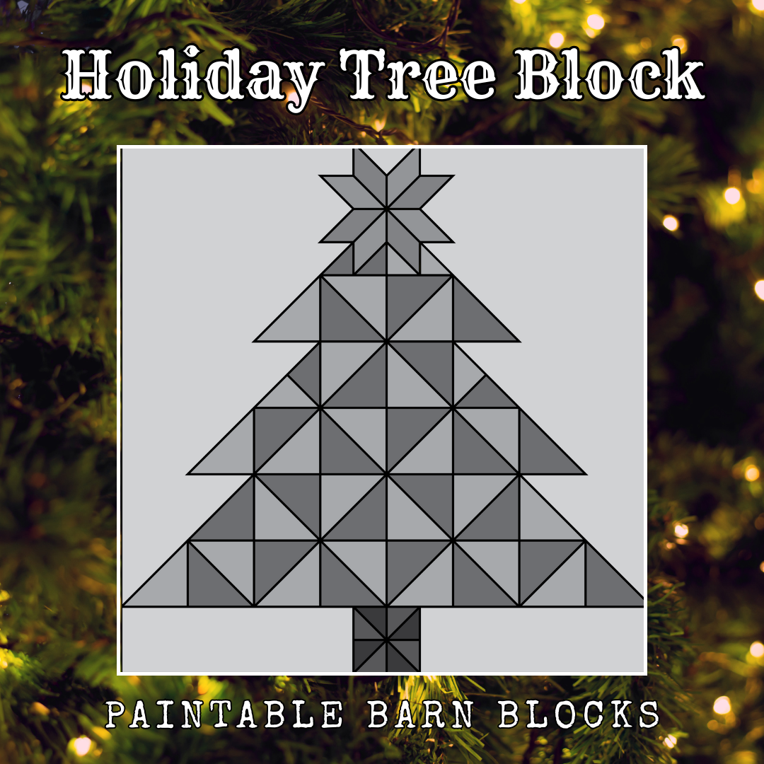 Holiday Tree Block - Holiday || Barn Block ||