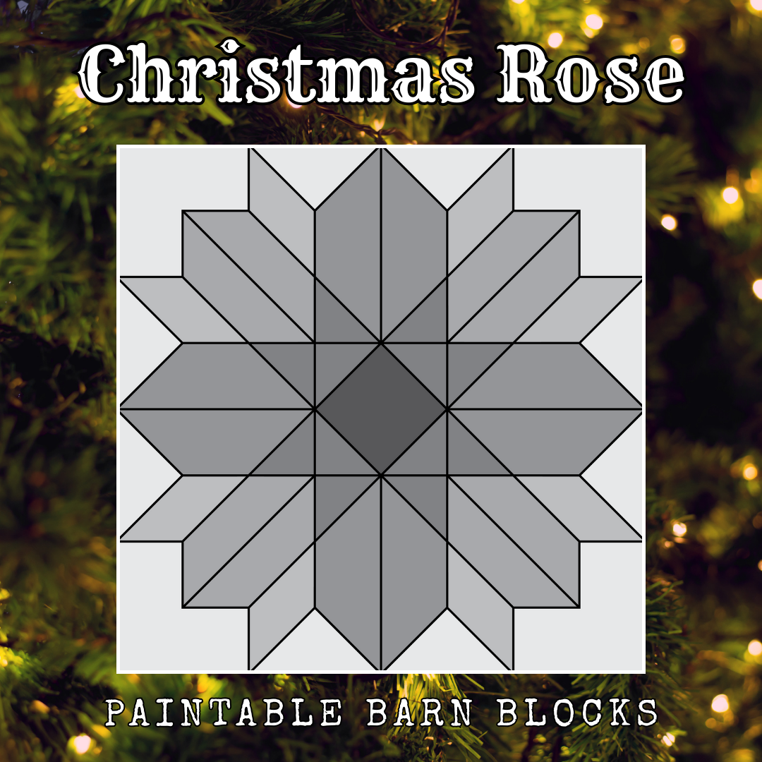 Christmas Rose - Holiday || Barn Block ||