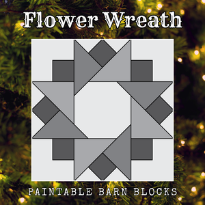 Flower Wreath - Holiday || Barn Block ||