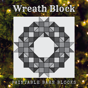Wreath Block - Holiday || Barn Block ||