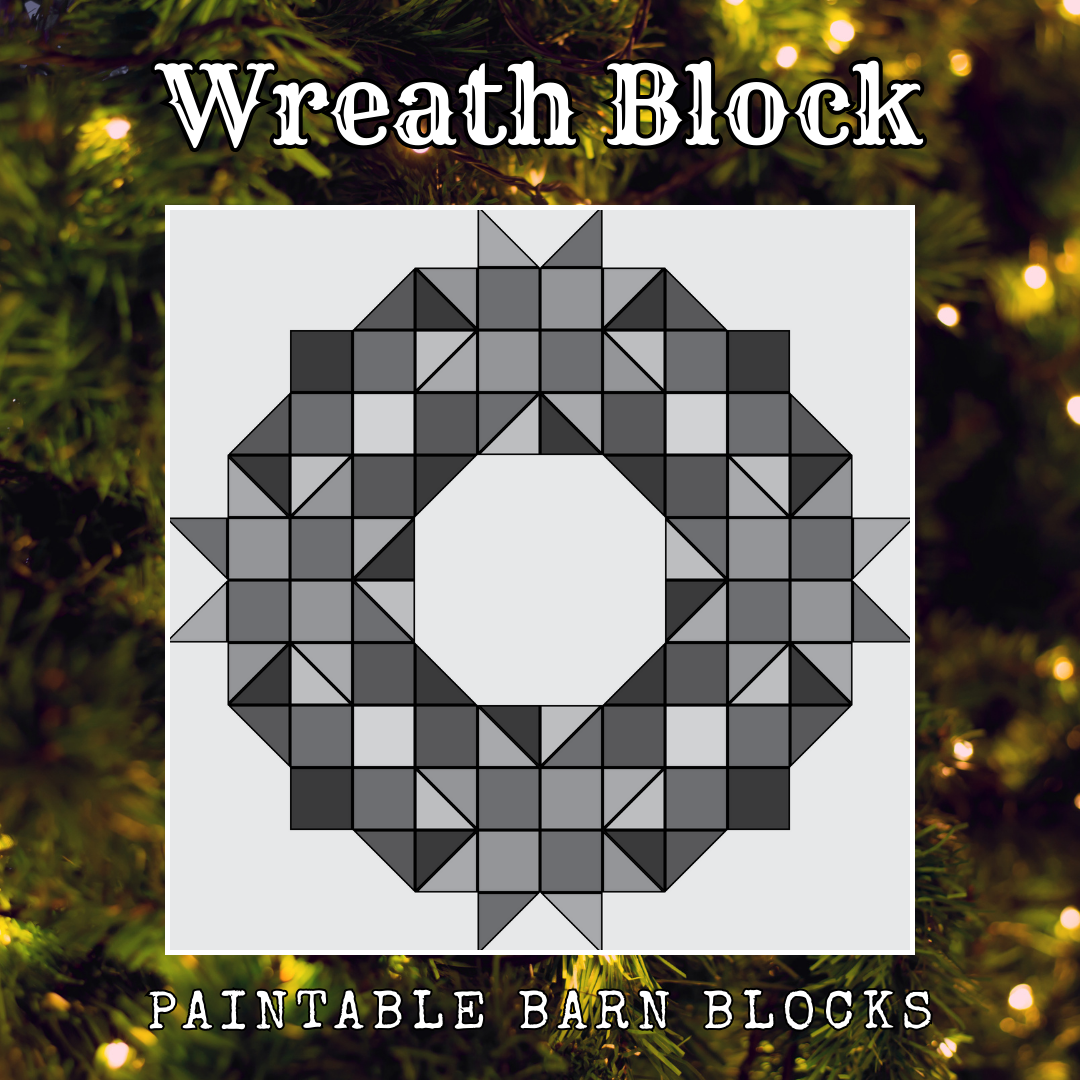 Wreath Block - Holiday || Barn Block ||