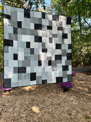 GreyScale - Quilt for Sale