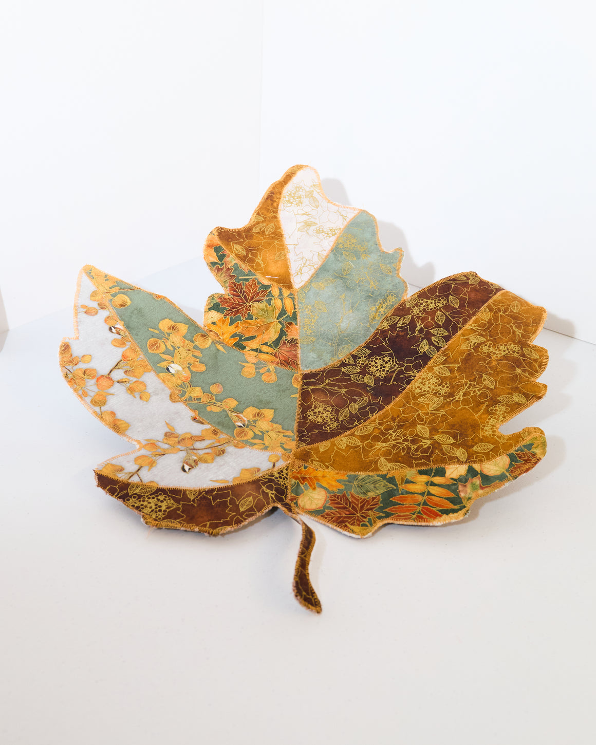 Large Leaf Fabric Bowl, Samples