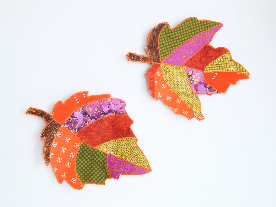 Small Fabric Leaf Bowls (set of 2), Samples