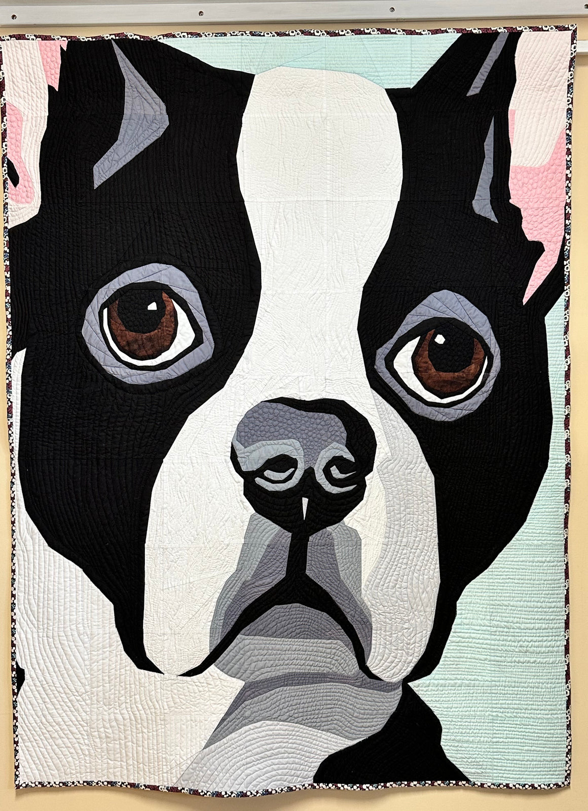 Boxer Foundation Piecing Pattern - Doggo Boston - "Arthur"