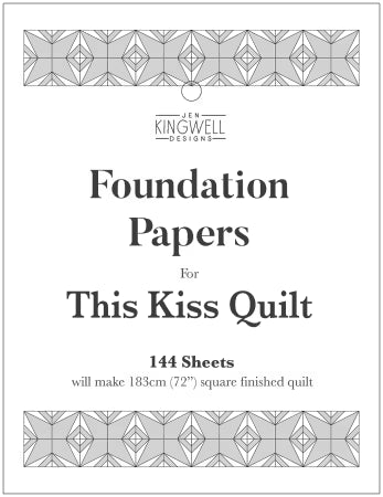 This Kiss Foundation Paper Pad by Jen Kingwell