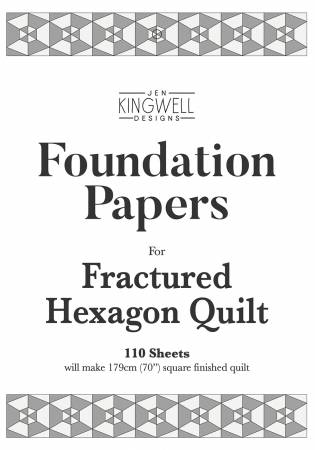 Fractured Hexagon Quilt Foundation Papers