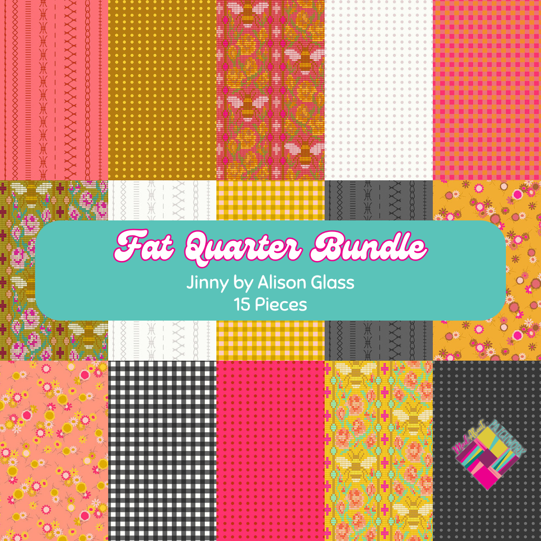 Jinny Fat Quarter Bundle (15FQs) by Andover Fabrics, Designer Bundle