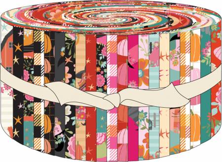 Jelly Roll - 2 1/2in Strips, Kitty Loves Candy, 42pcs for Poppie Cotton Collection