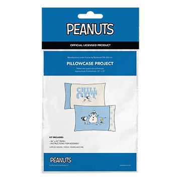 Pillowcase Kit from Peanuts Frosty Friends by Northcott Fabrics