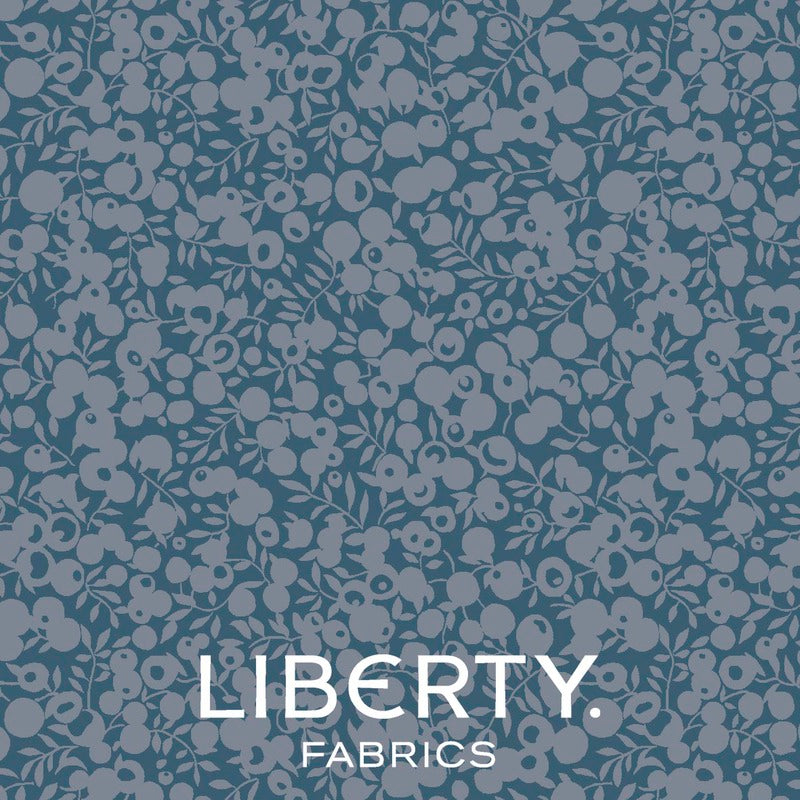 Wiltshire Shadow in Denim from Festive Greetings by Liberty Fabrics