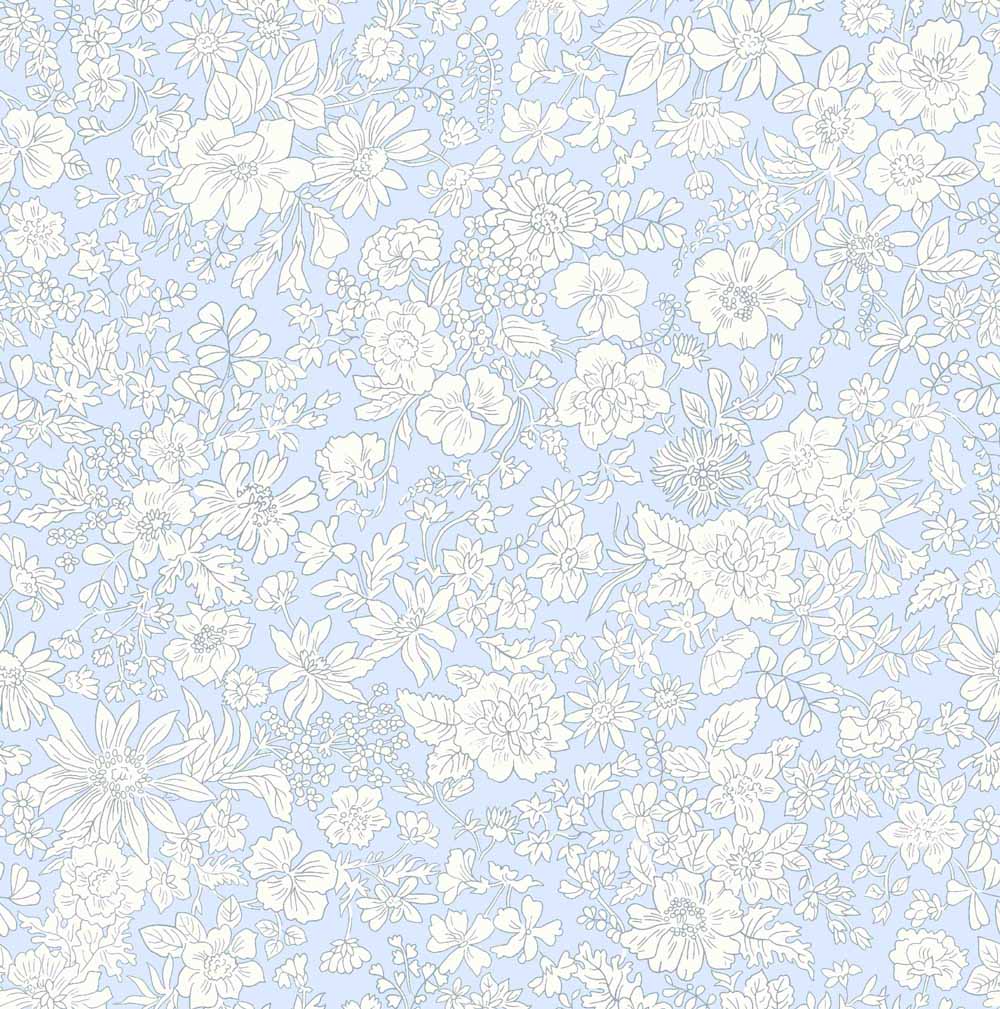 Emily Belle in Pale Sky from Liberty Fabrics