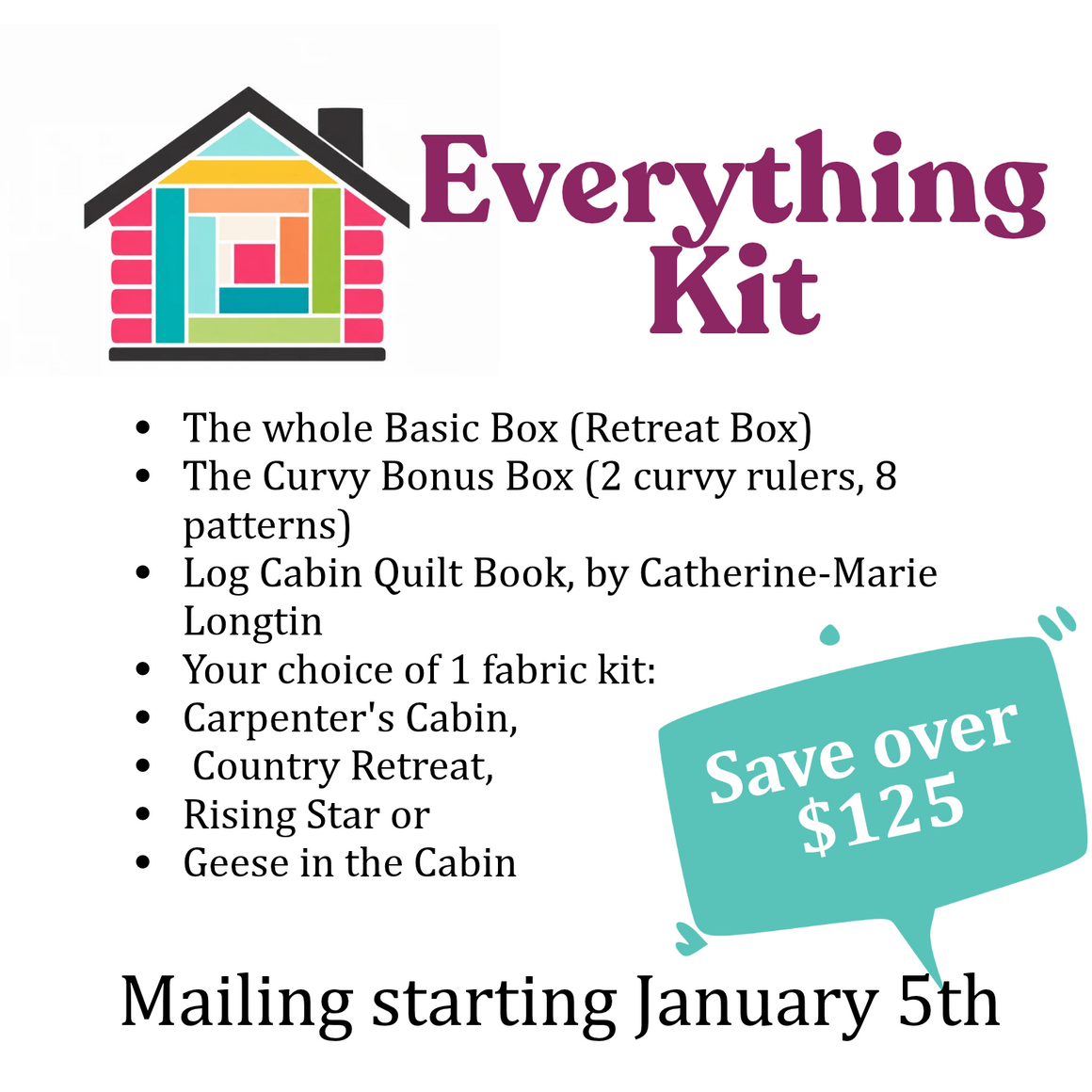 Log Cabin Weekend - Everything Box