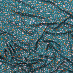 Figo - Rayon - Dreamscape - Terrazzo Leopard - Teal