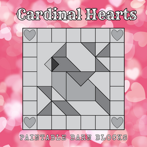 Cardinal Hearts - We Love Love! || Barn Blocks ||