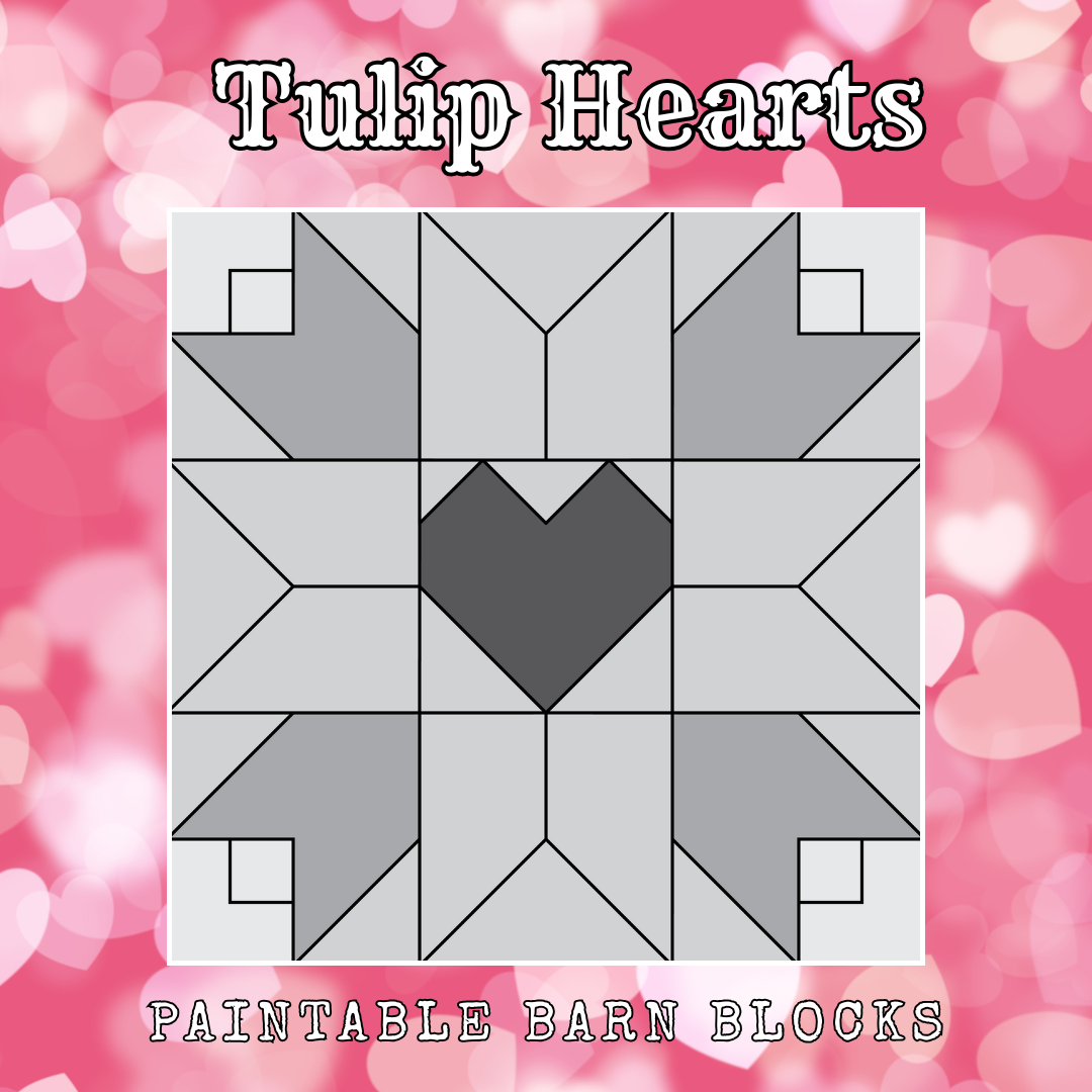 Tulip Hearts - We Love Love! || Barn Blocks ||