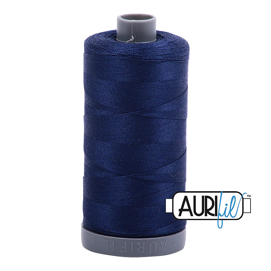Aurifil Cotton Thread — Dark Navy 2784 — Medium 28wt