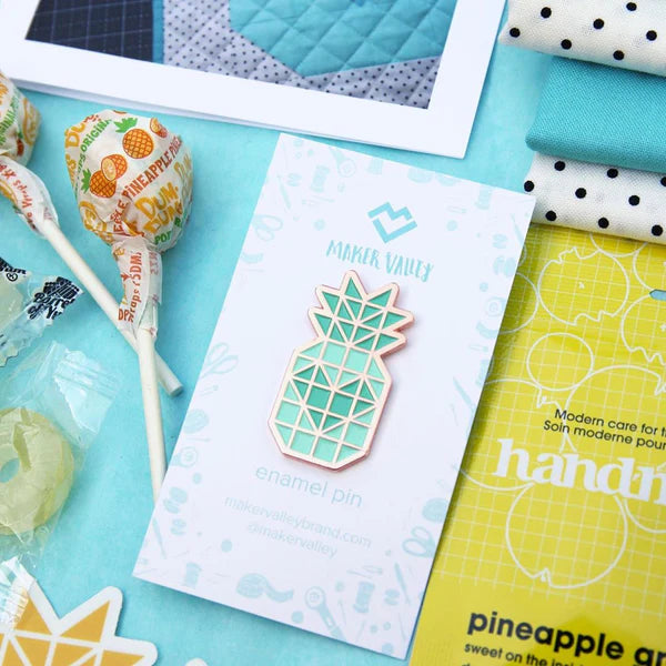 Pineapple Enamel Pin by Maker Valley