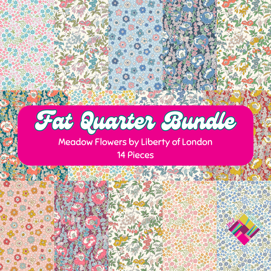 Meadow Flowers Fat Quarter Bundle (14FQs) by Liberty of London, Designer Bundle