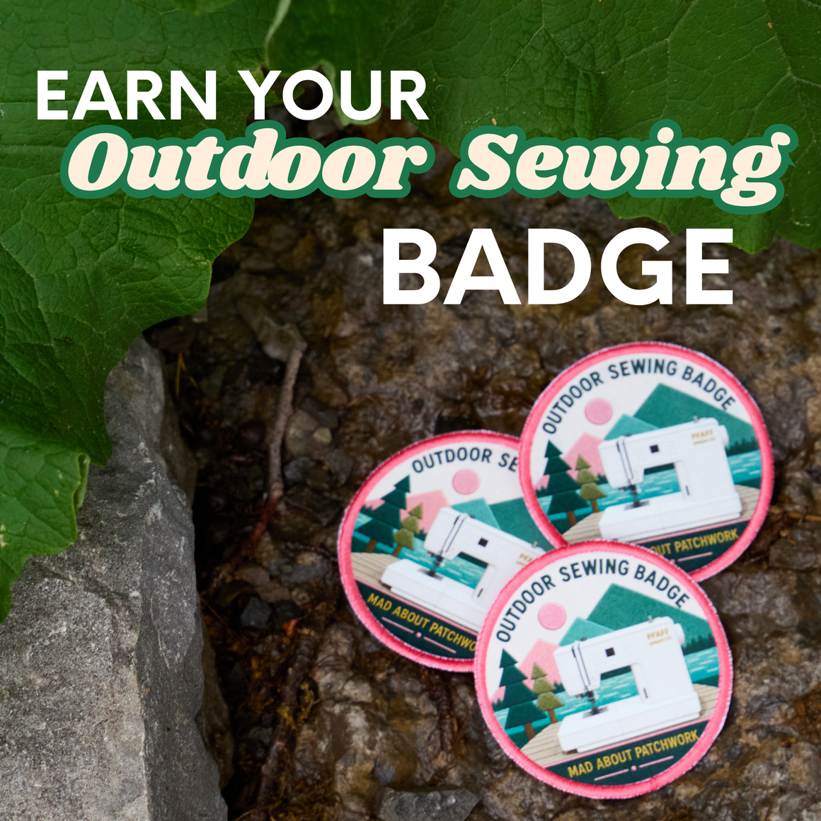 Outdoor Sewing Badge (Woven Patch), Notion / Accessory
