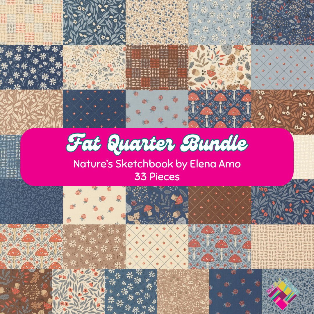 Nature's Sketchbook Fat Quarter Bundle (33FQs) by Moda Fabrics, Designer Bundle