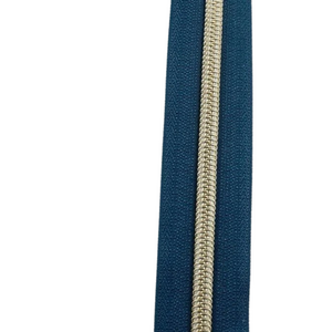 Navy Tape with Antique Brass Teeth #5 Zipper