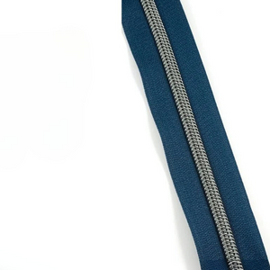Navy Tape with Gunmetal Teeth #5 Zipper