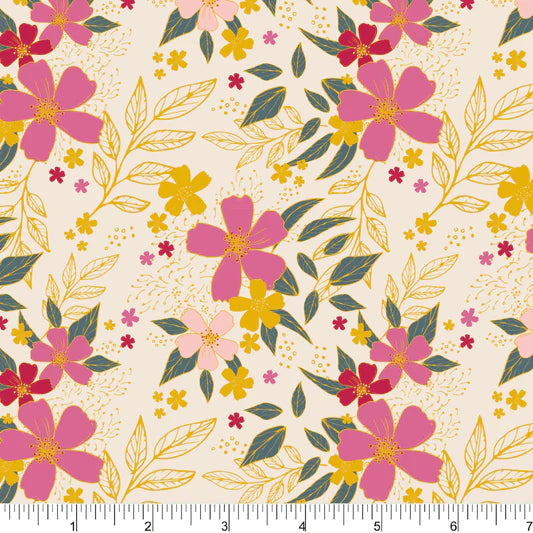 Magentas from Organic by Andrea Elias for Phoebe Fabrics