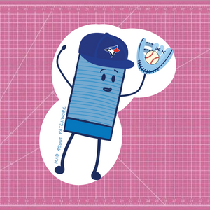 Blue Jays Outfielder Spool - Mad About Patchwork Sticker