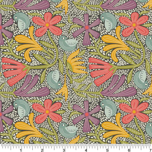 Seed Songs from Birds at Heart by Amicreative for Phoebe Fabrics