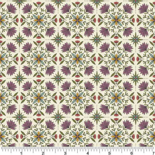 Mosaic Blooms from Birds at Heart by Amicreative for Phoebe Fabrics